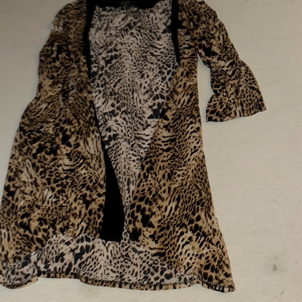 Womens Size 1X Slinky Brand Print Robe